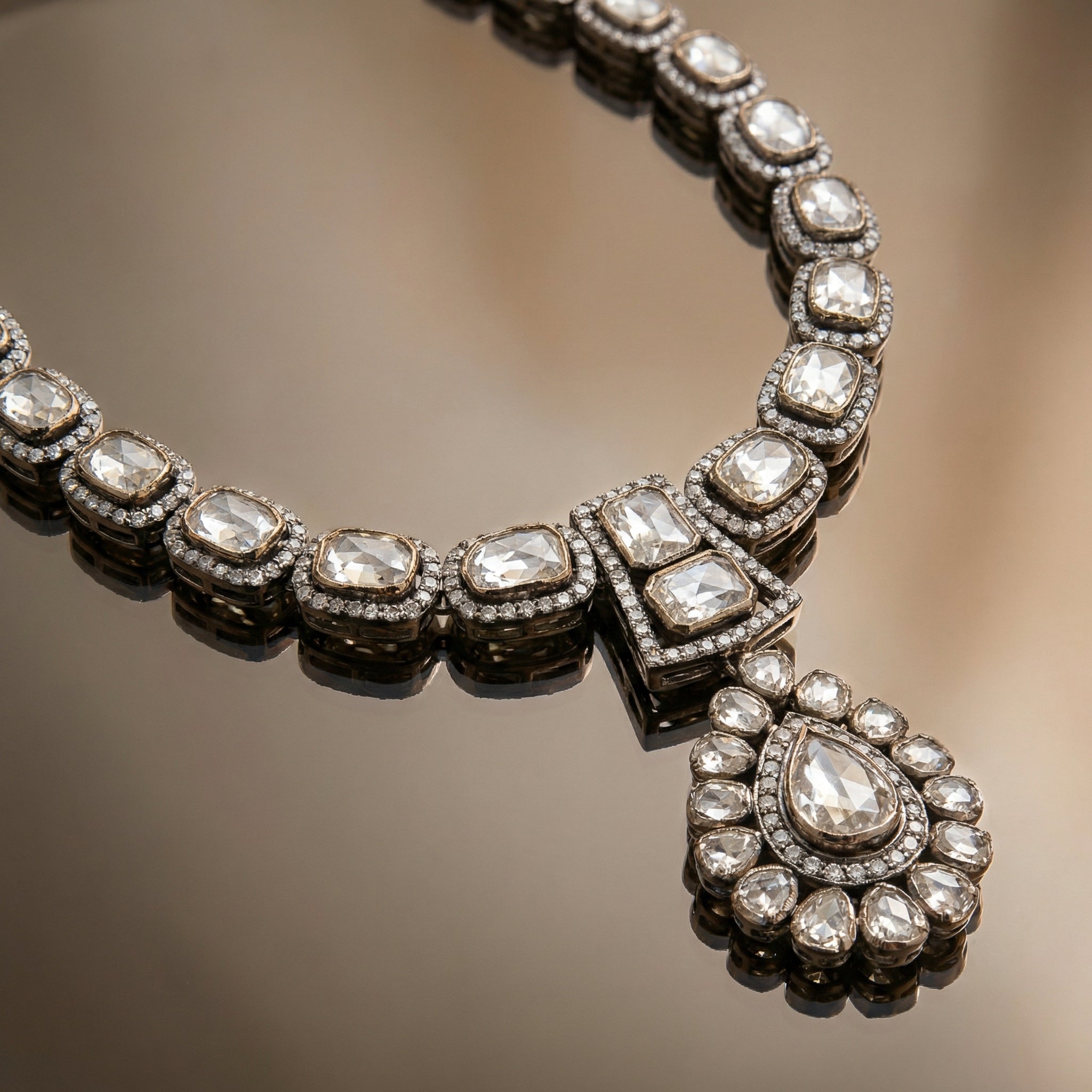 Noorika Polki Drop Necklace Set