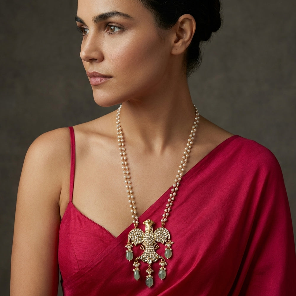 Aquila Pendant Necklace – sculptural stone pendant by Ozel
