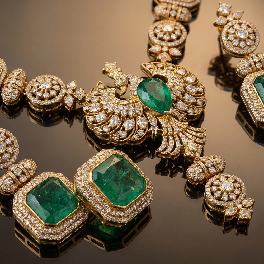 Mayurika Necklace Set – heritage Indian jewelry by Ozel