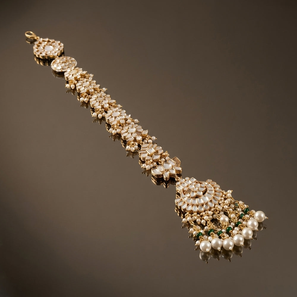 Rajlata MoP Hair Braid Adornment – heritage Indian hair ornament by Ozel