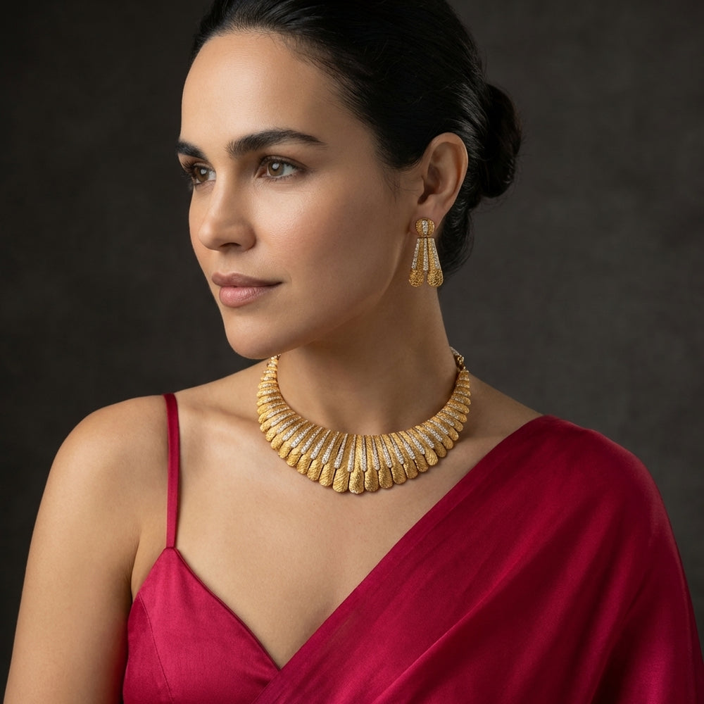 Gold Eternal Necklace Set – heritage gold heirloom set by Ozel