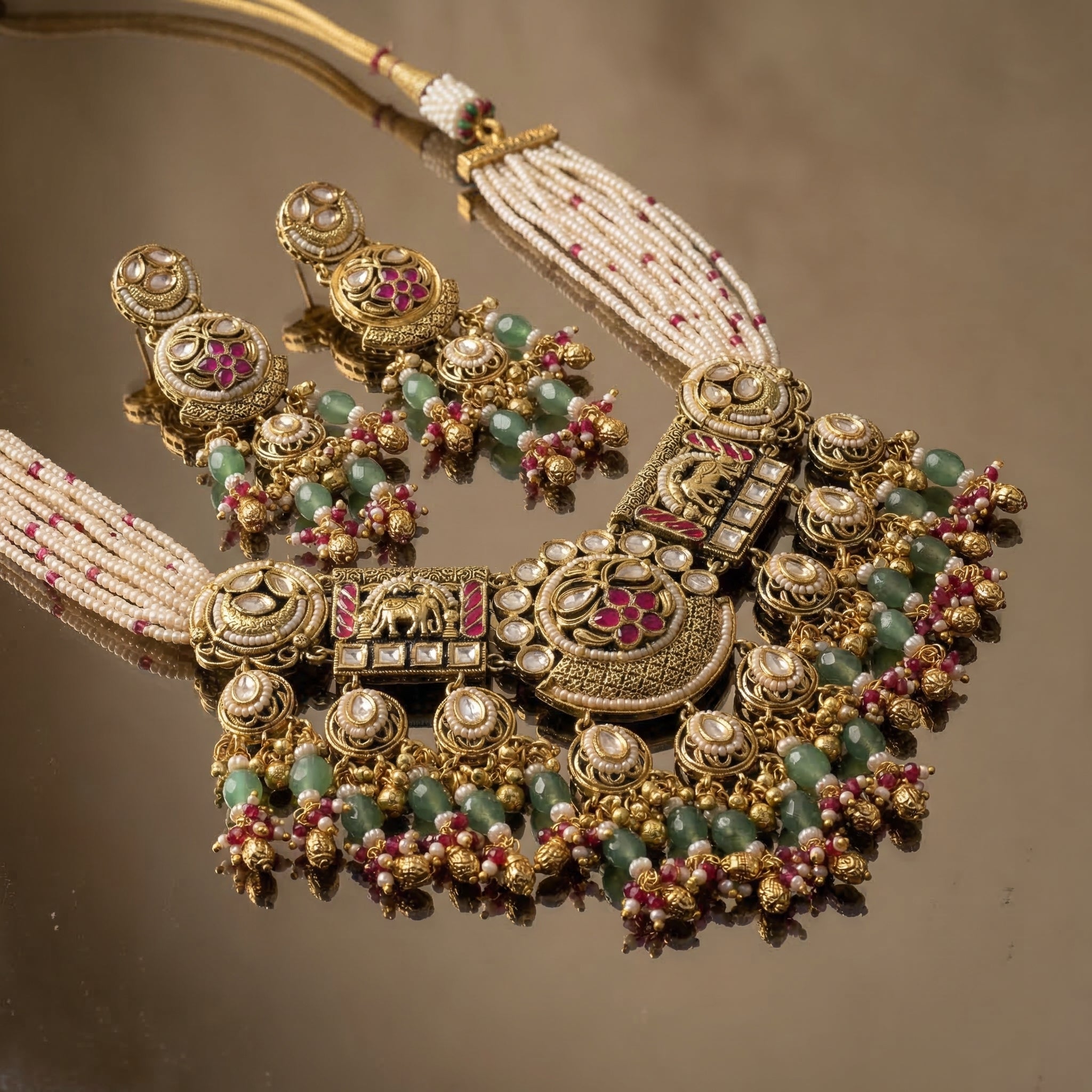 Ishvarya Temple Necklace Set