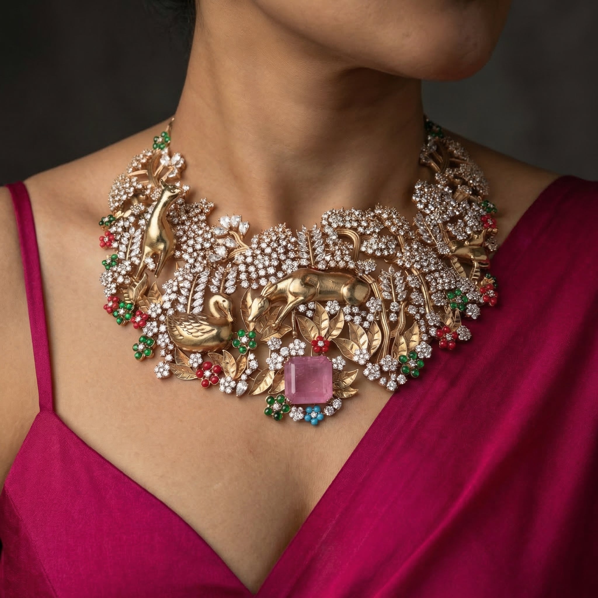 Enchanted Garden Choker Set – floral garden choker by Ozel