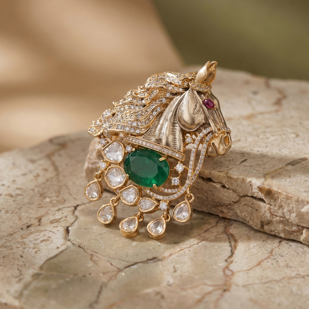 Ashva – heritage brooch by Ozel