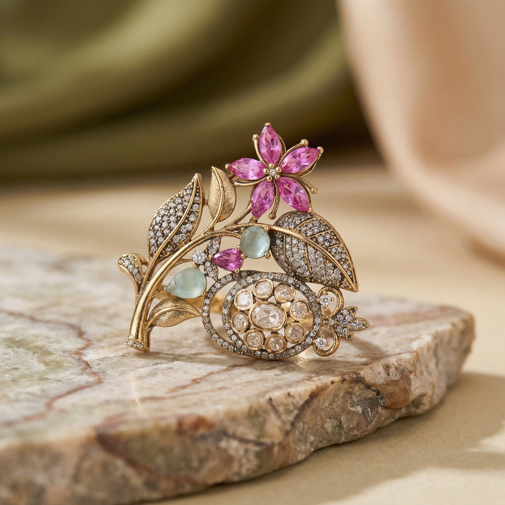 Bridgerton Garden Brooch – statement floral brooch by Ozel