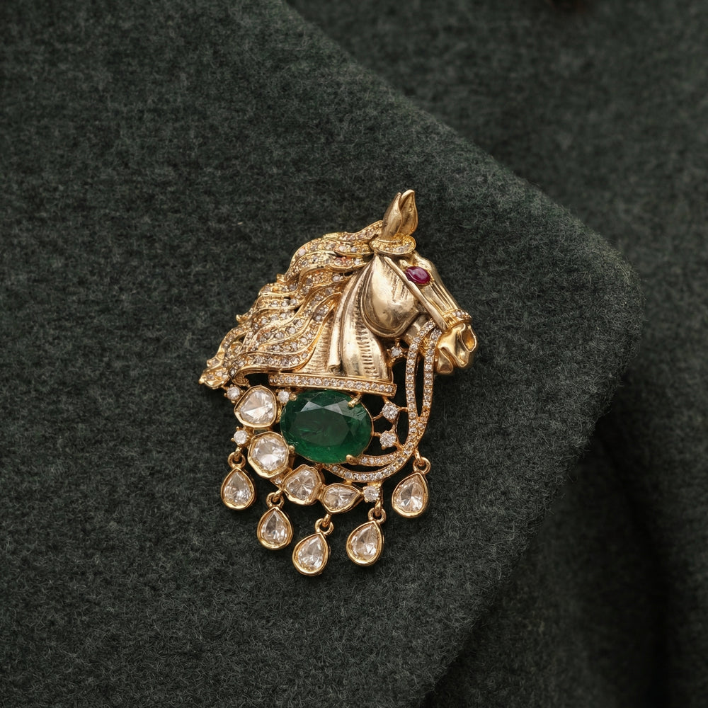 Ashva – heritage brooch by Ozel