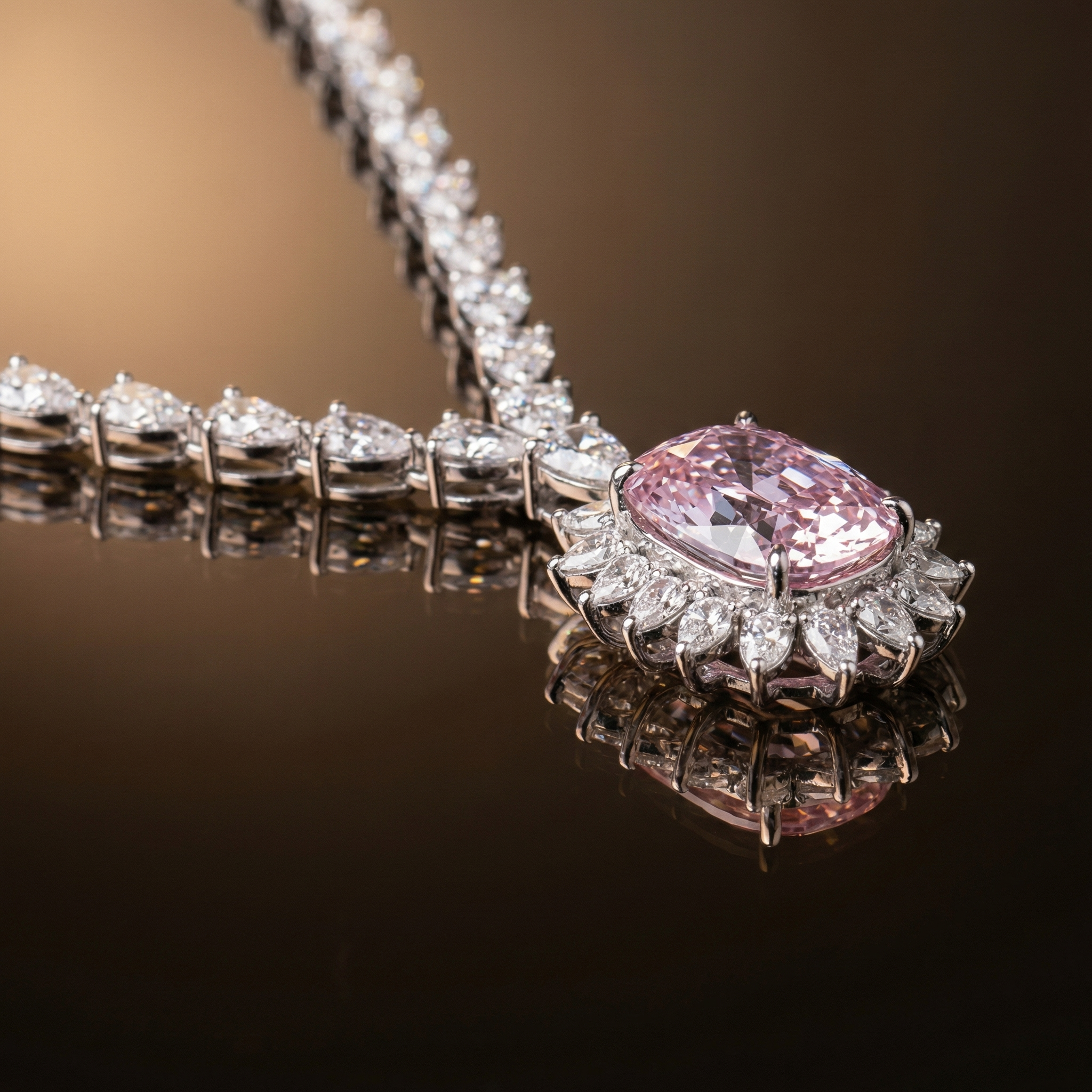 Rosmira – blush royale necklace by Ozel