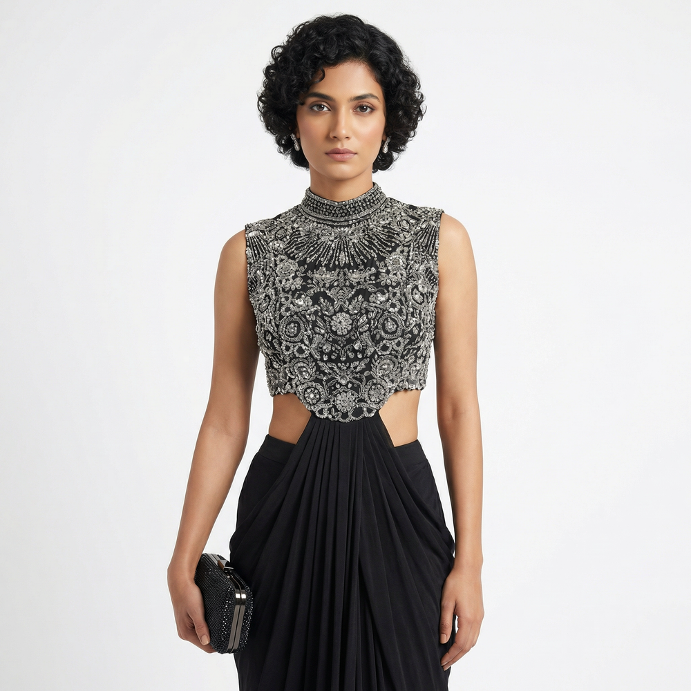 Ashley – draped dress by Ozel
