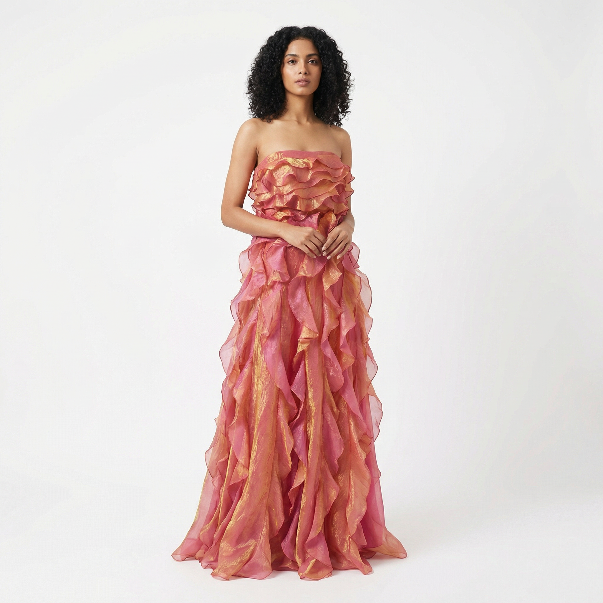 Dune – cascade gown by Ozel
