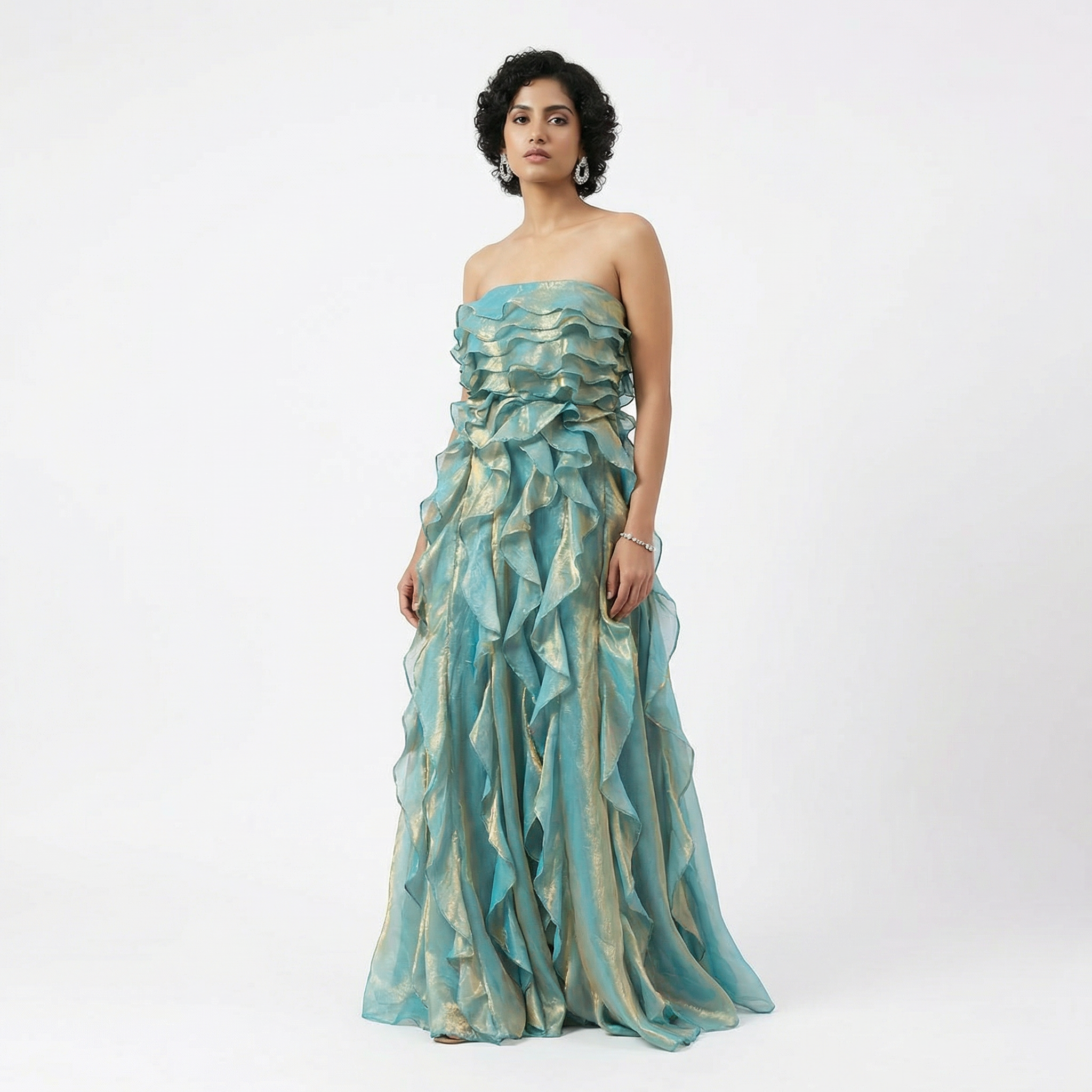 Dune – cascade gown by Ozel