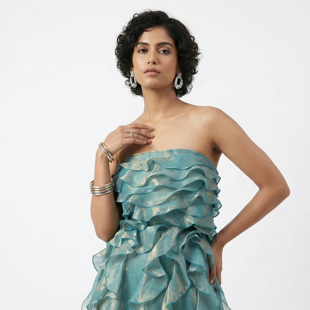 Dune – cascade short dress by Ozel
