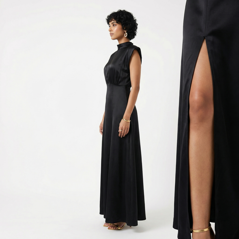 Obsidian – sleek dress by Ozel
