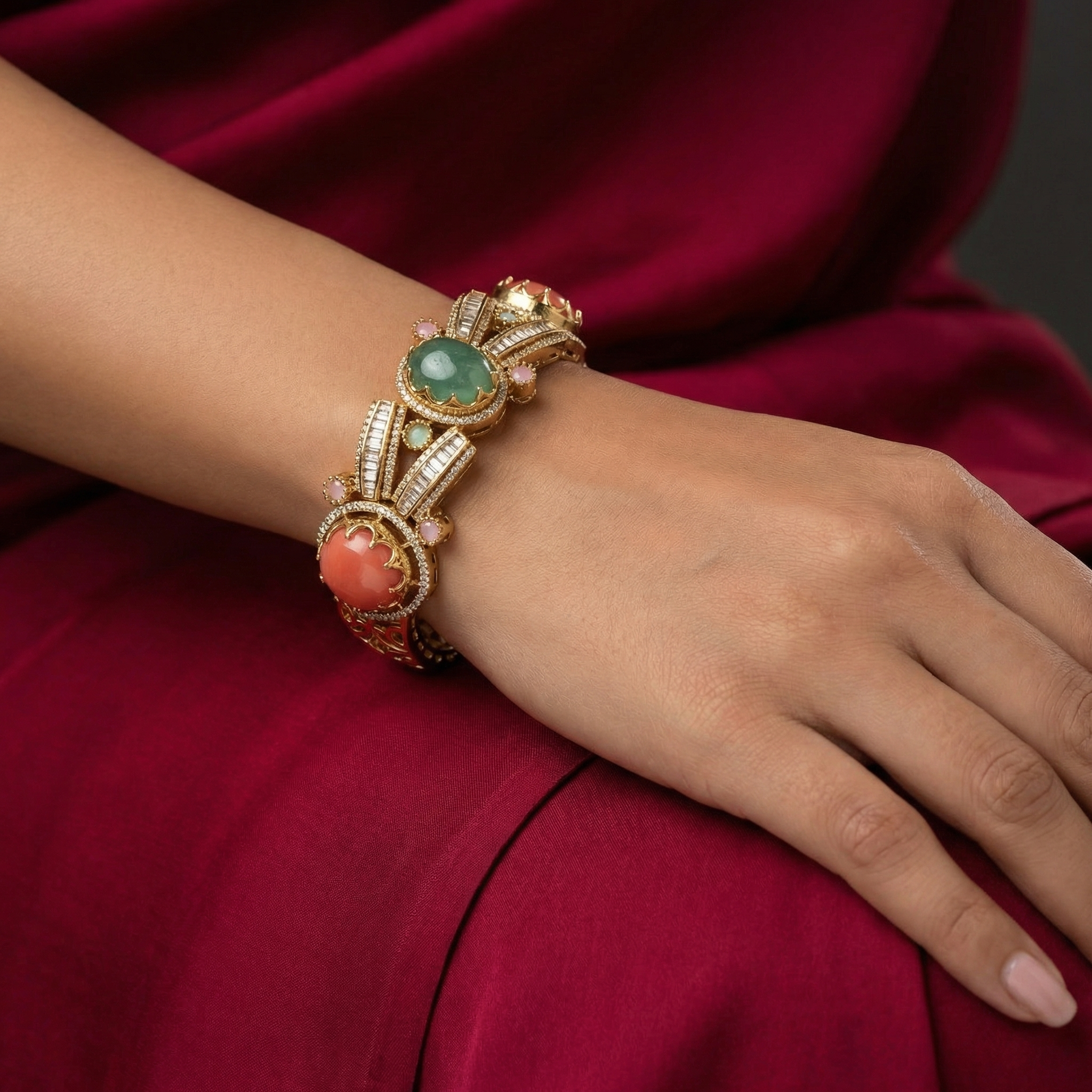 Mehrzaad Polki Prism Kada