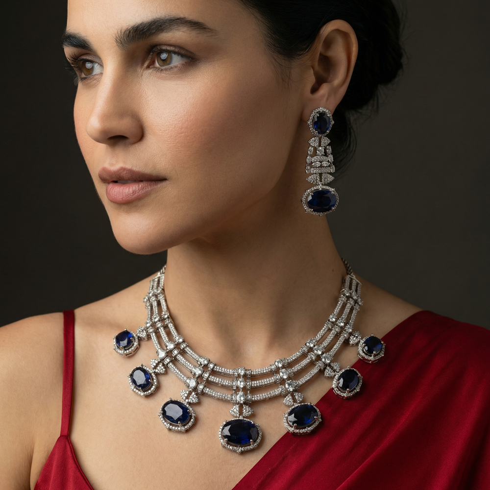 Reet Zareen – chandrika necklace set by Ozel