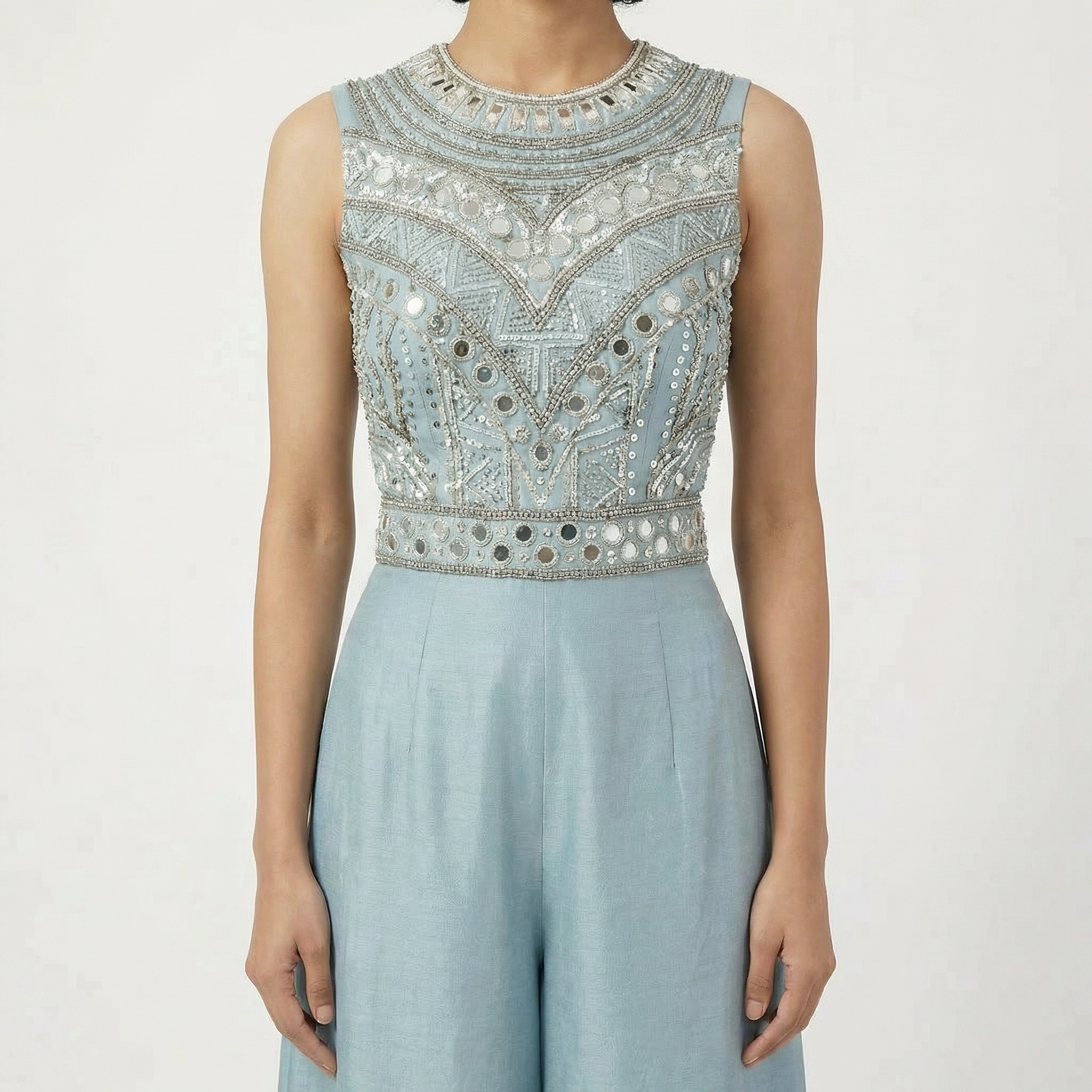 Ariel jumpsuit with sculpted modern silhouette
