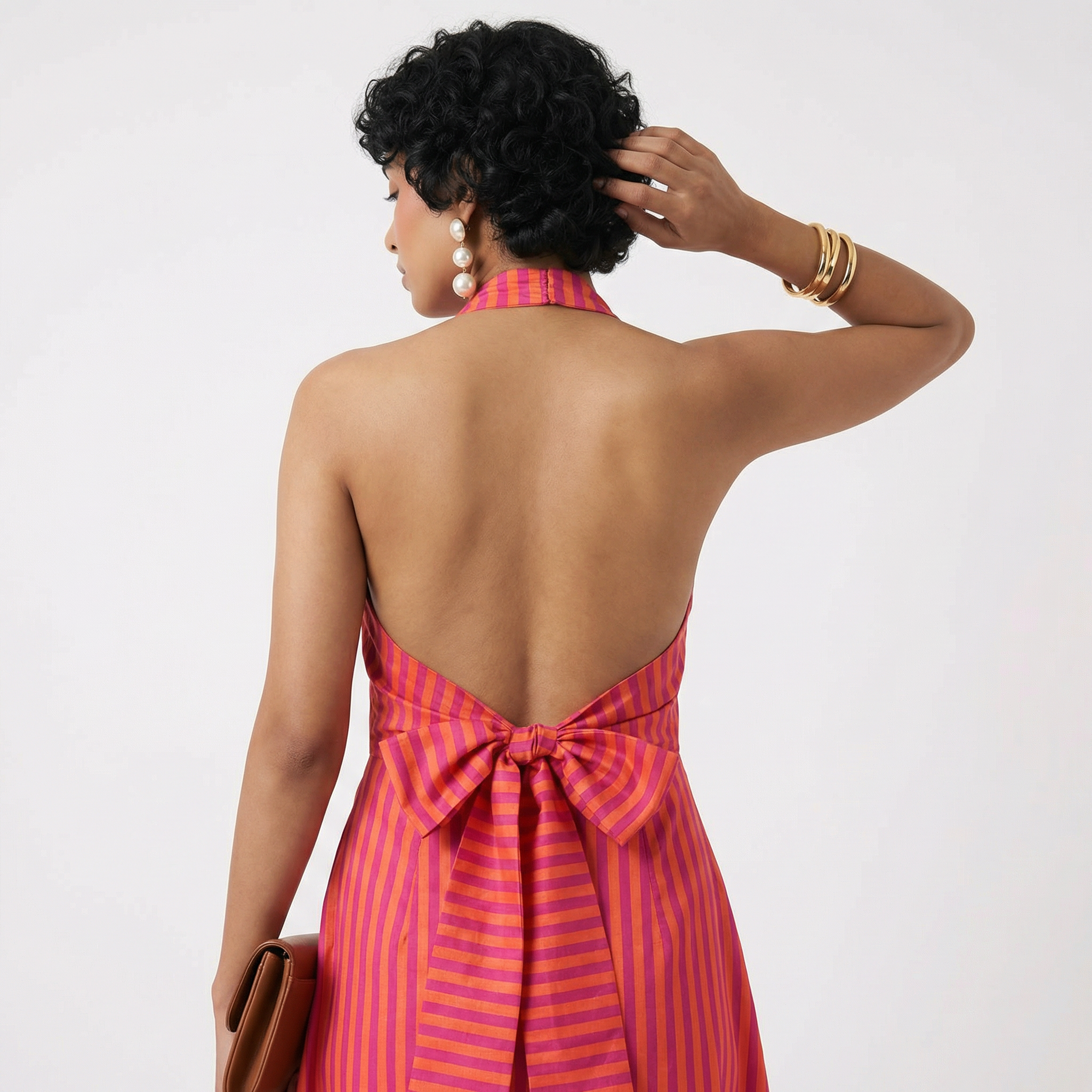 Ariana – sunset drape dress by Ozel
