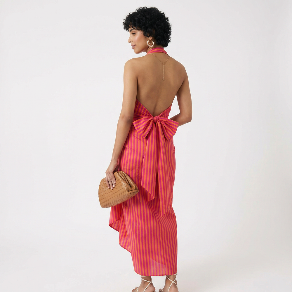 Ariana – sunset drape dress by Ozel