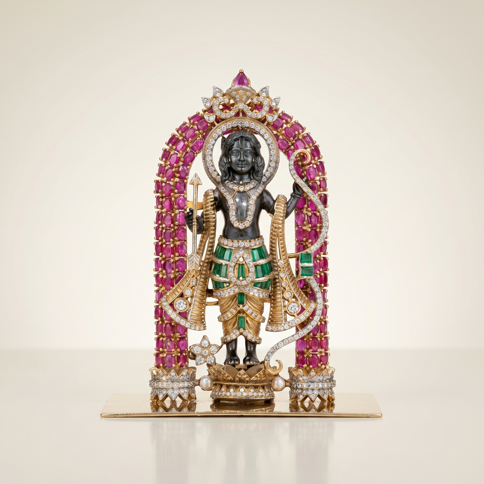 Jeweled Temple Miniature Idol