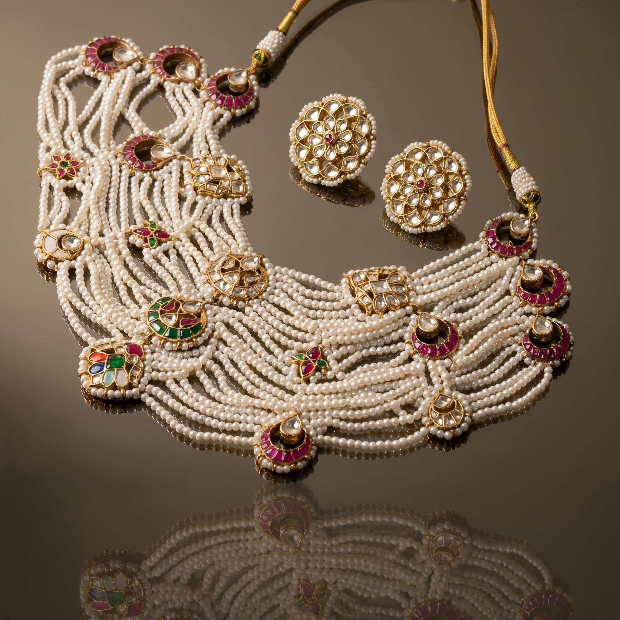 Heritage Pearl Collar Necklace Set
