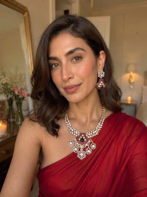 Lahiri Polki Heritage Necklace Set