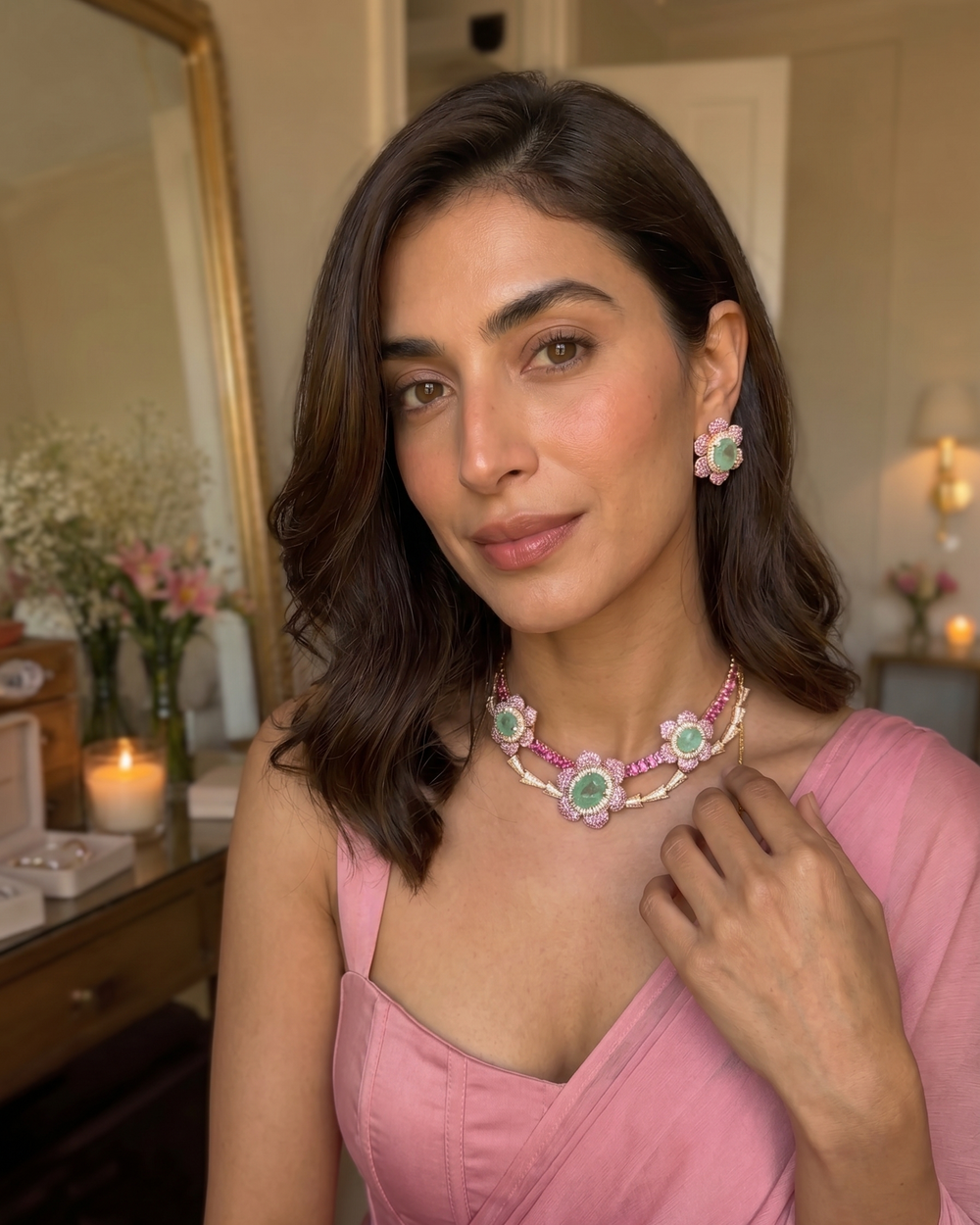 Kalindi Blossom Necklace Set