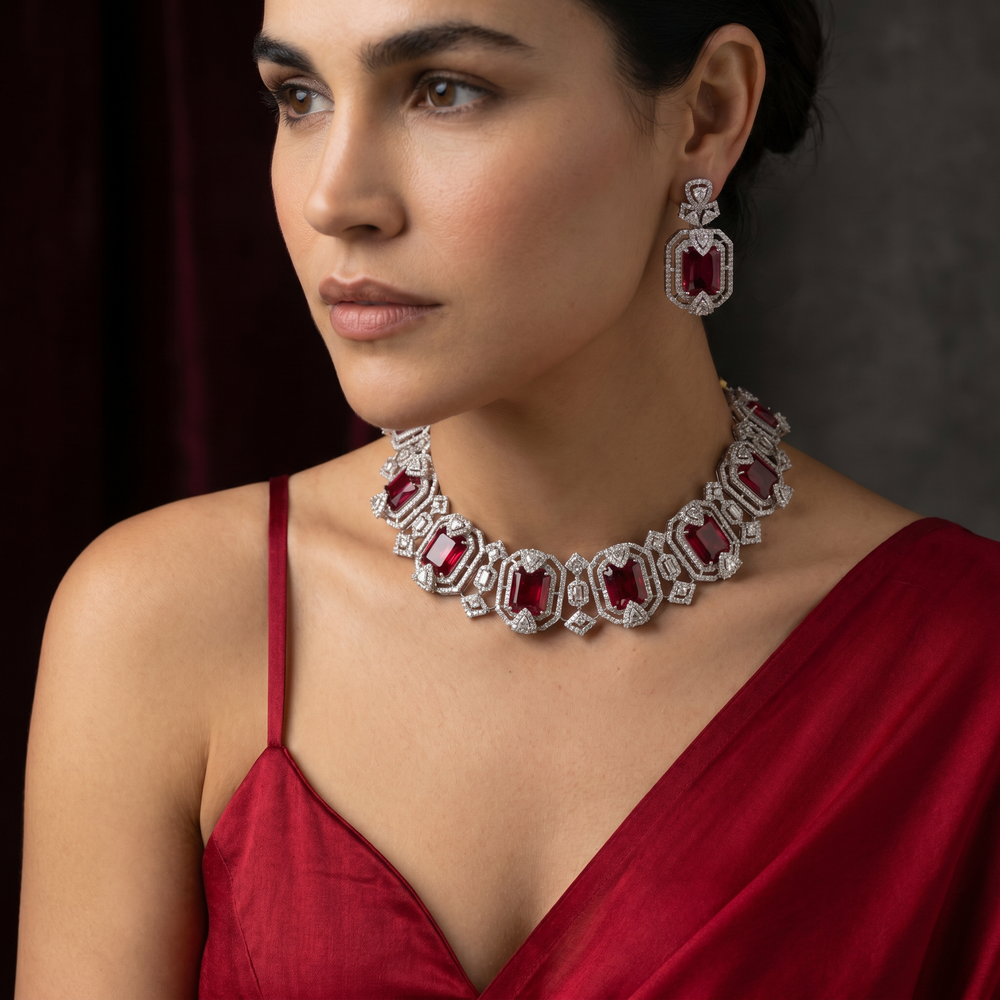 Scarlet Elegance Choker Set