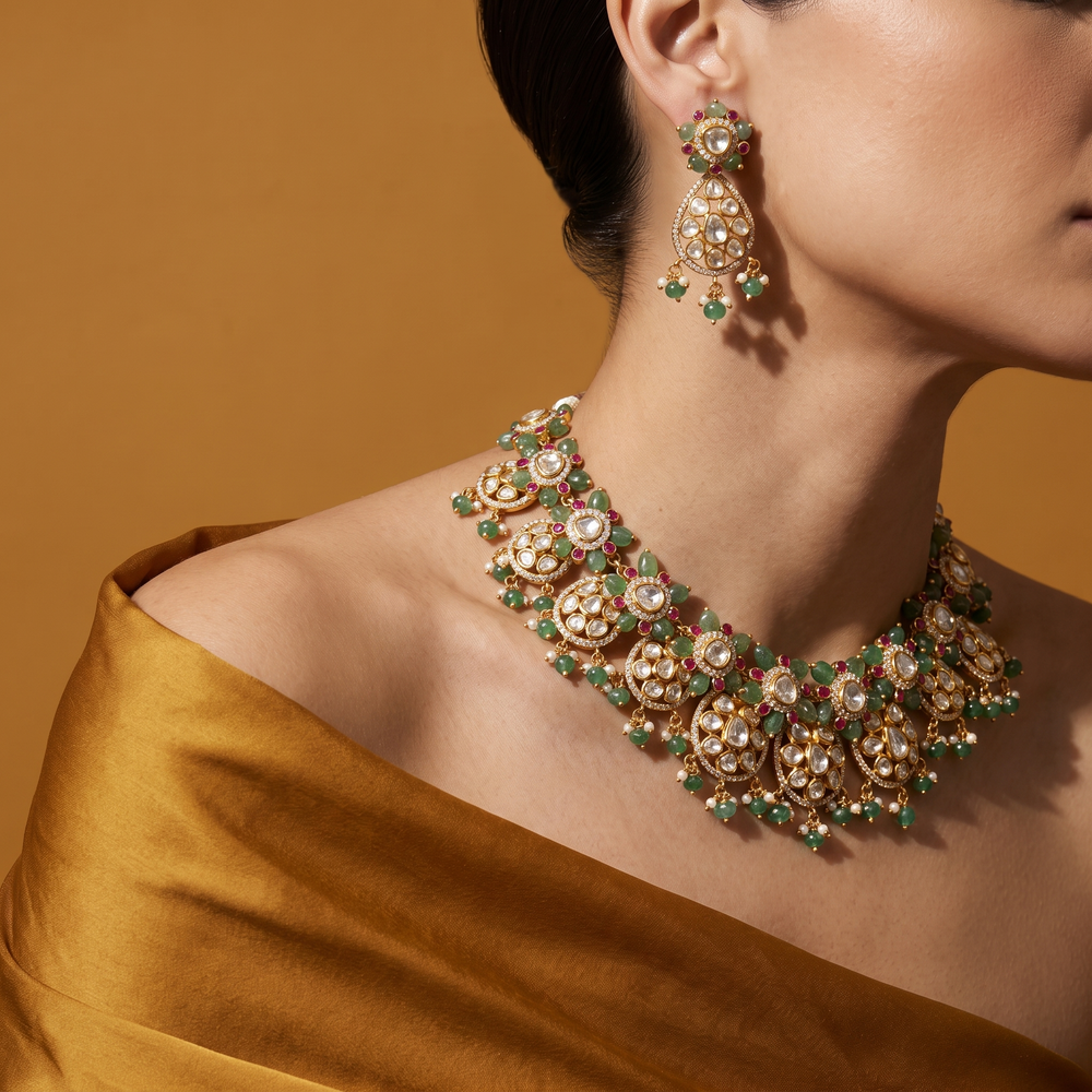 Meheraya Gulzar Kundan Choker Set
