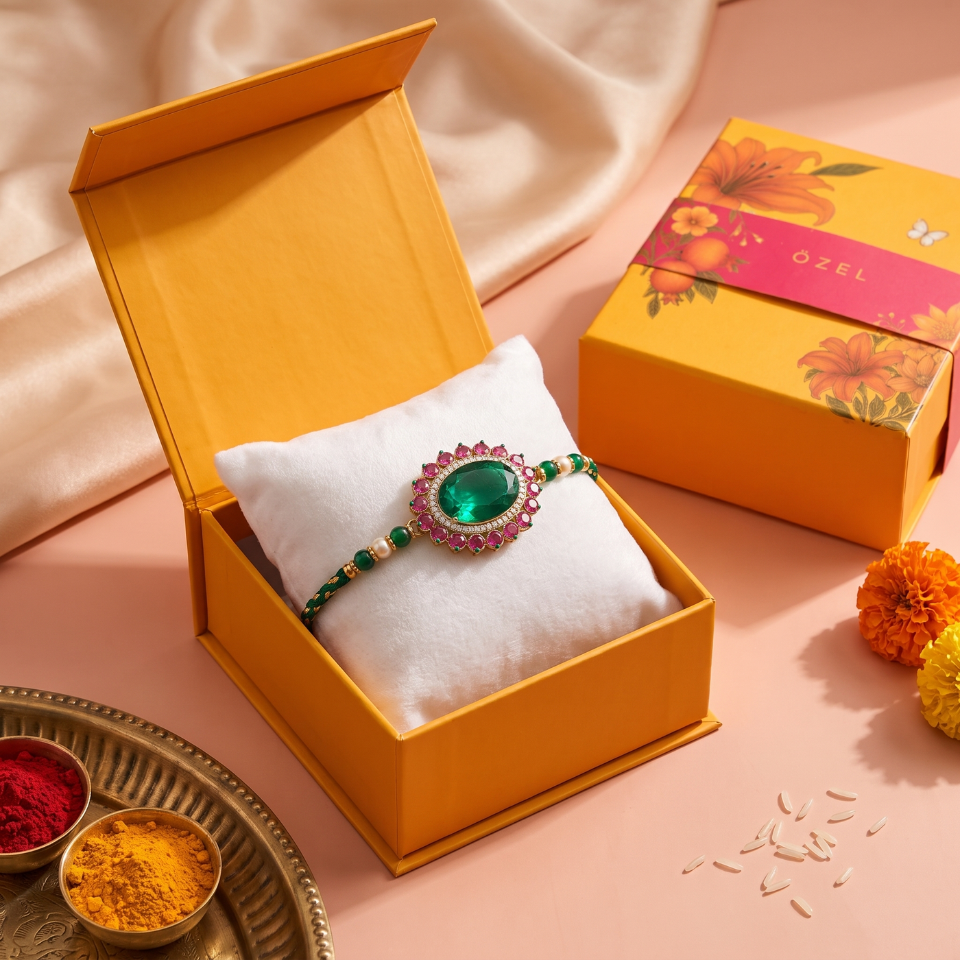 Ruhaan Doublet Stone Rakhi