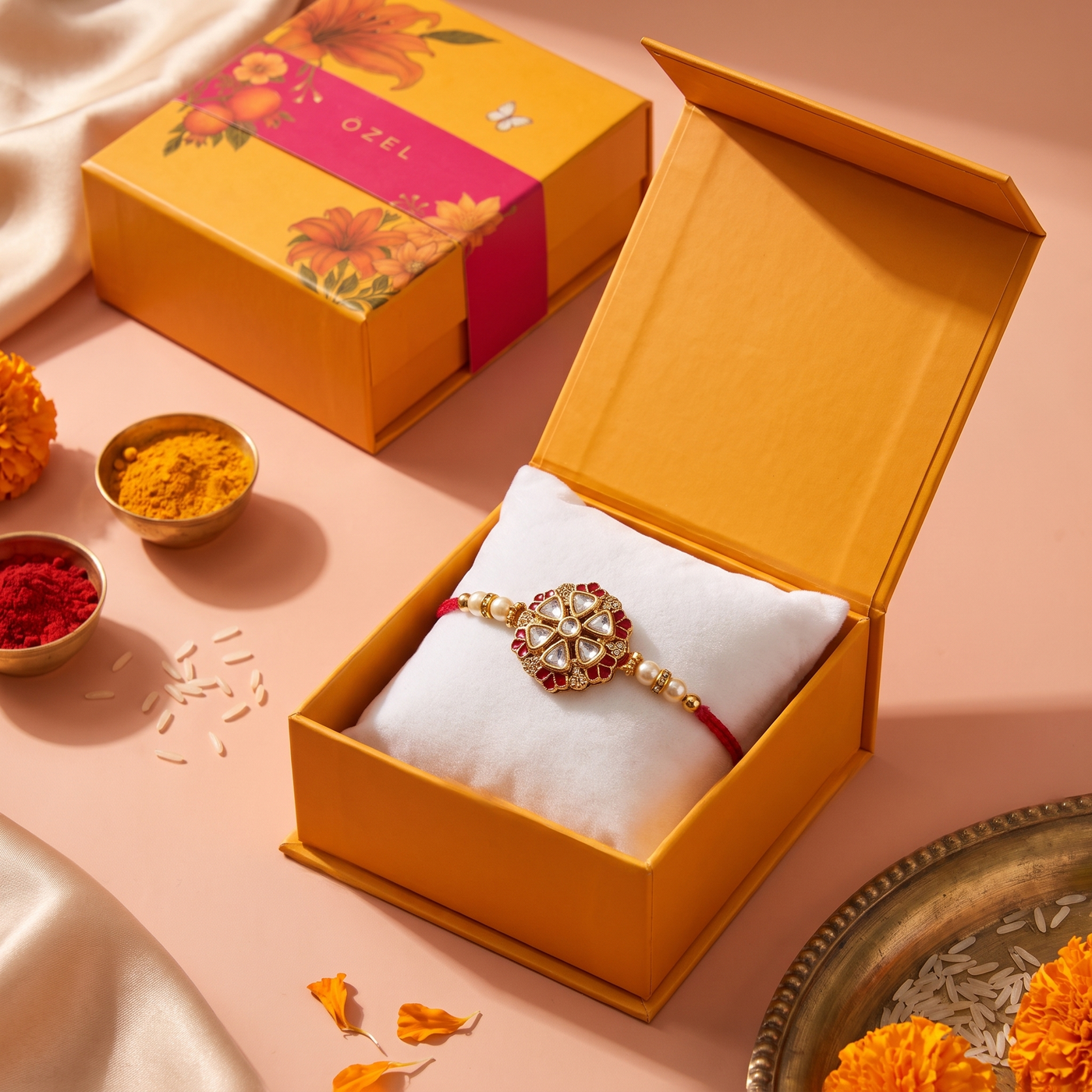 Sharvini Ruby Polki Rakhi