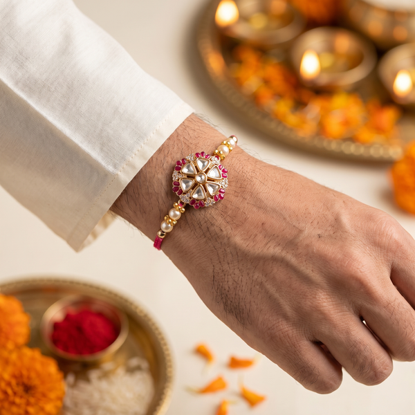 Sharvini Ruby Polki Rakhi