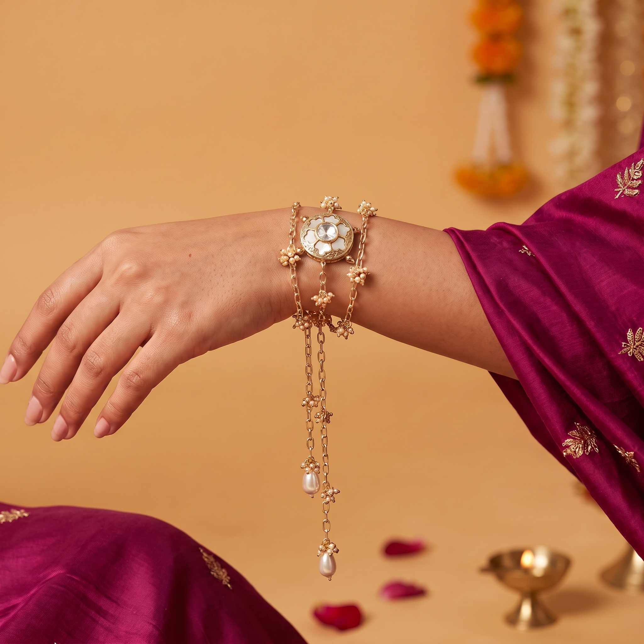 Aarishini Polki Lumba Rakhi