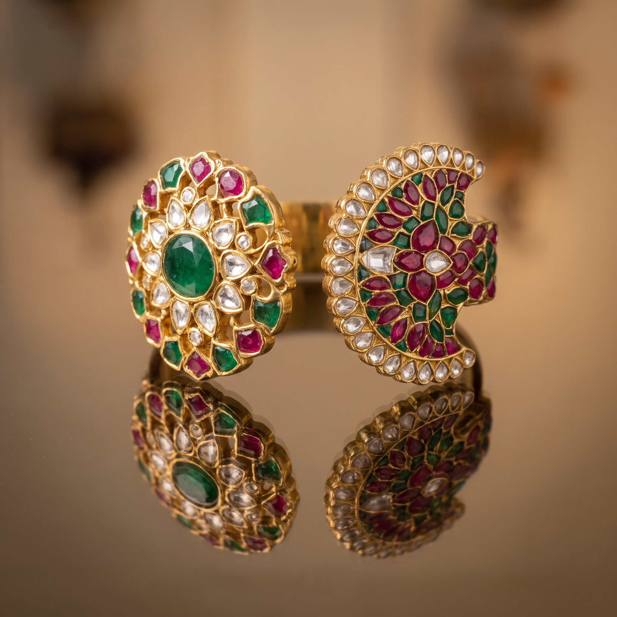 Jeweled Peacock Bangle