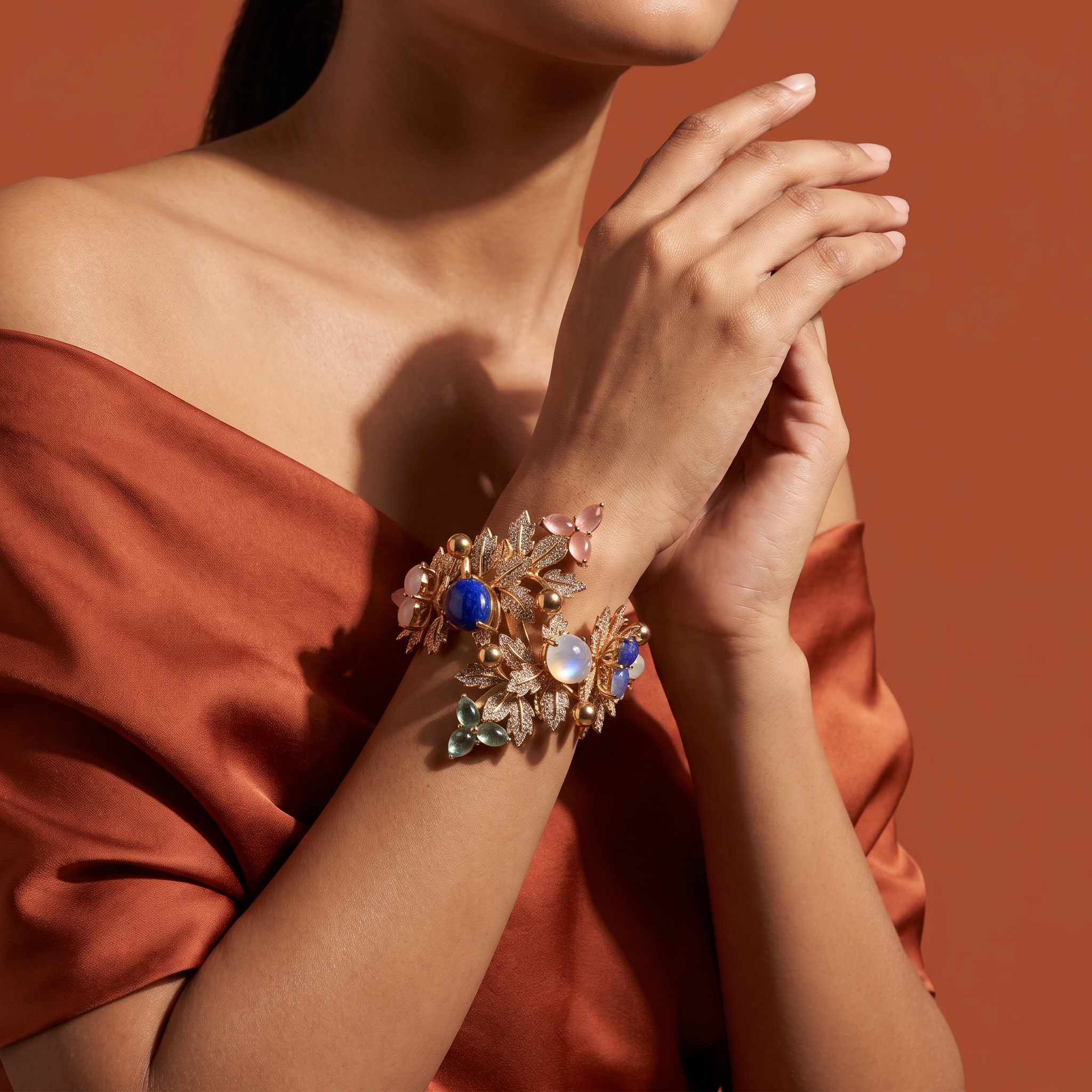 Aurora Blossom Statement Bracelet