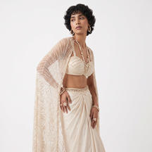 The Celeste Pearl Drape Set