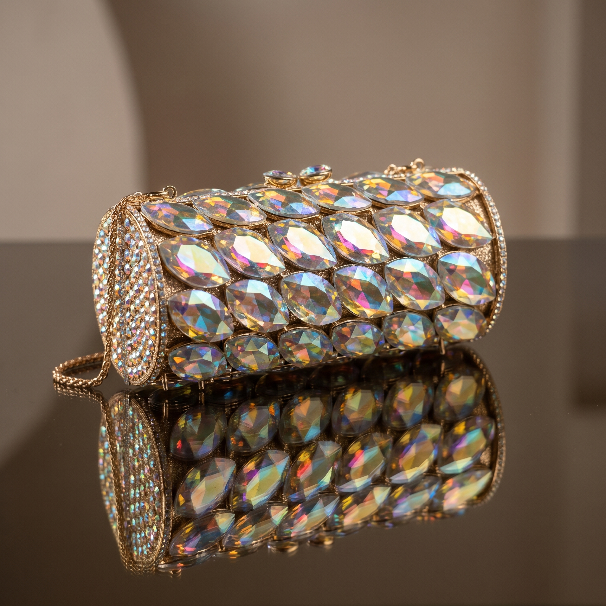 Aurora Prism Iridescence Clutch