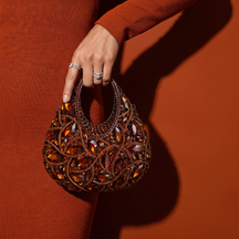 Tesoro Amber Crystal Bag