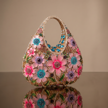 The Jardin Jewel Bag - Pink