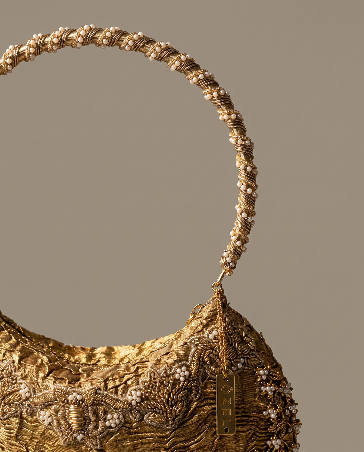 Vintage Vine Gold Handbag