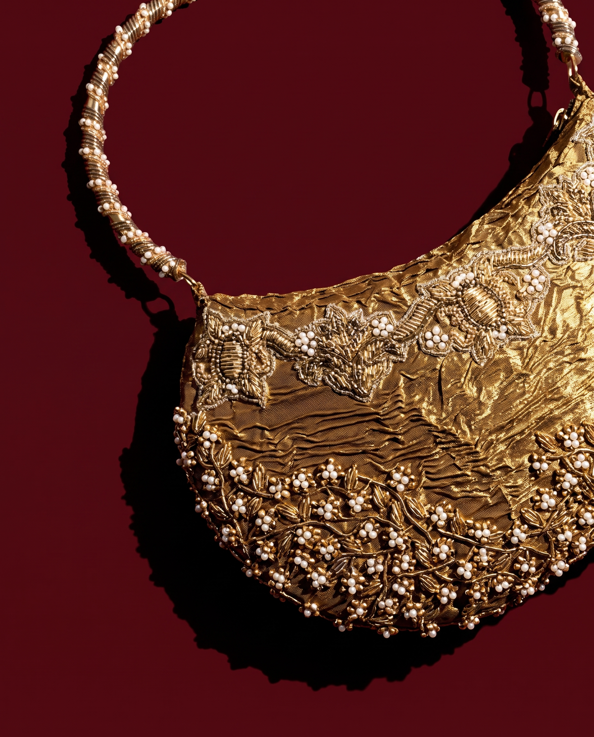 Vintage Vine Gold Handbag