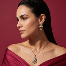 Reva Kundan Pendant Set