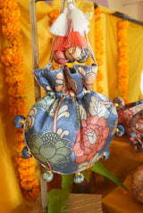 Kalamkari print potlis U shape bag