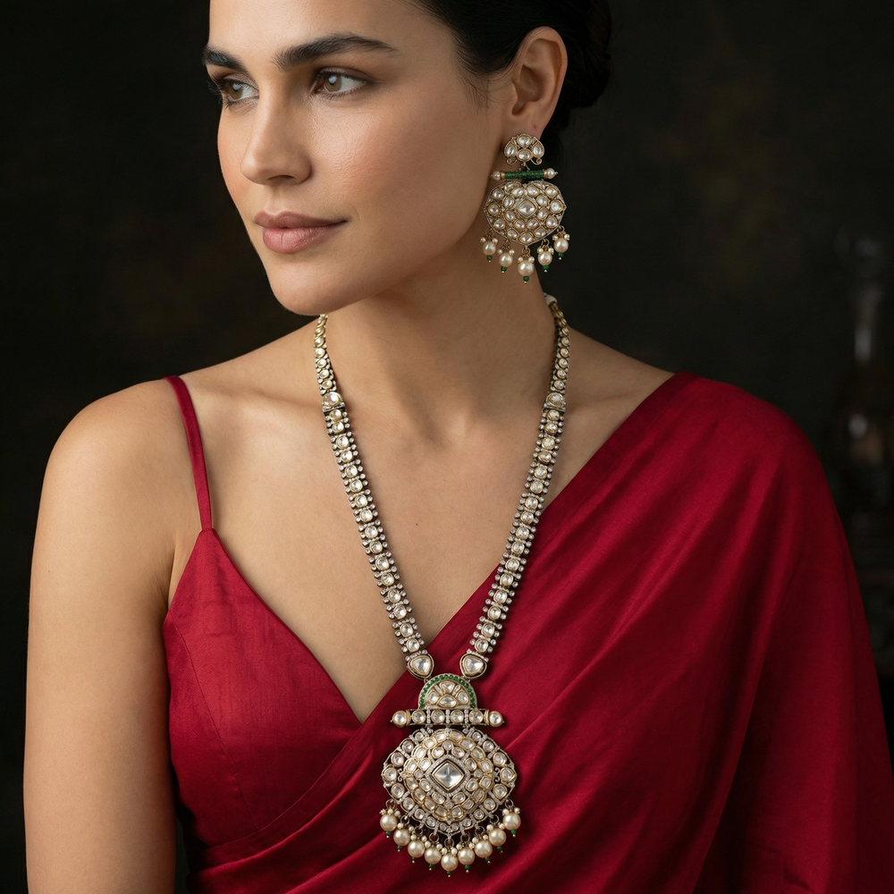 Noorvaani – chandrika necklace set by Ozel
