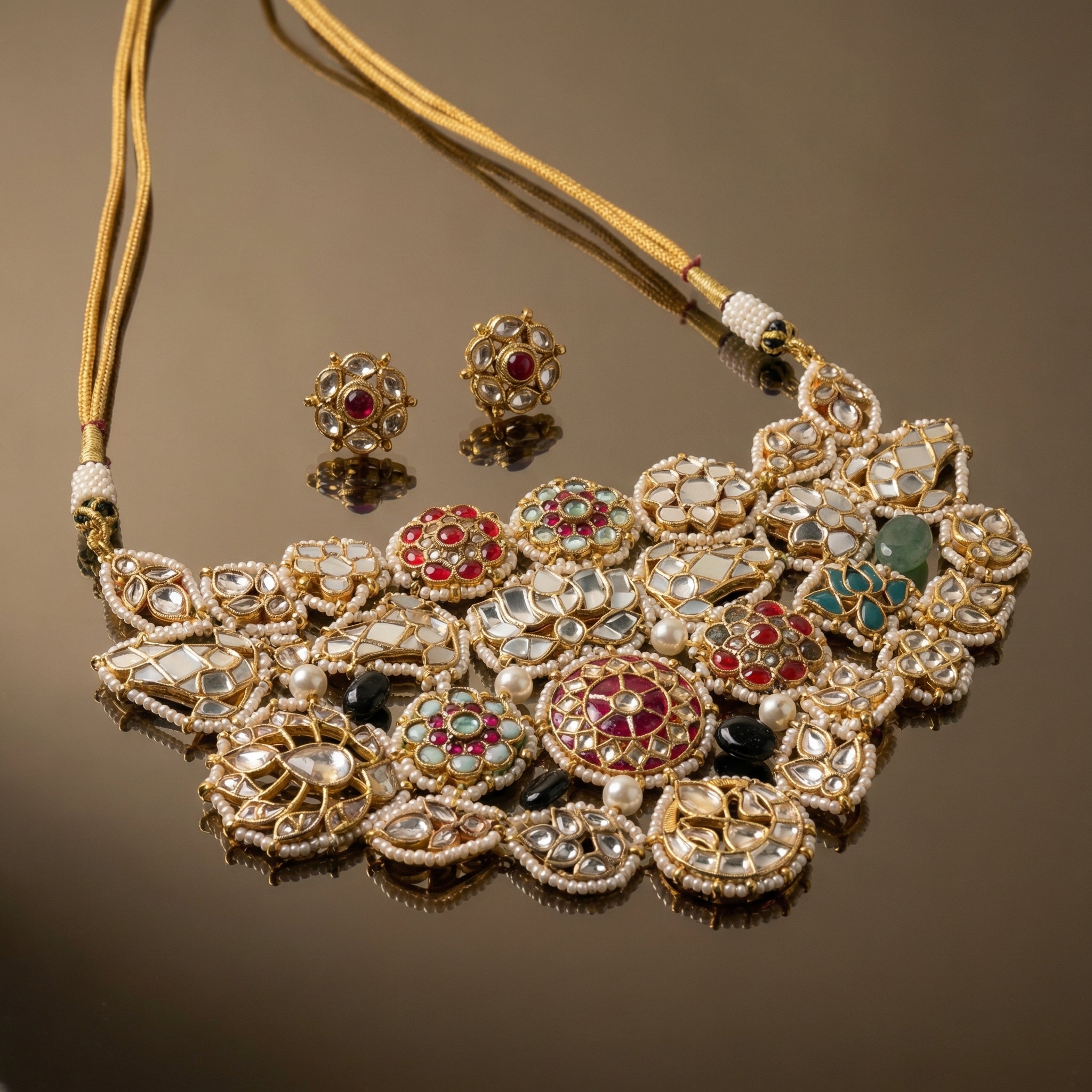 Varnika Rangrez Kundan Collar Set