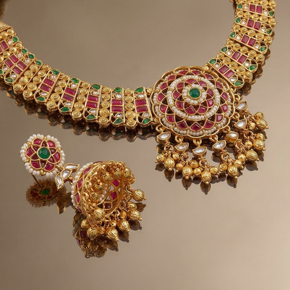 Gulnaar – surya choker set by Ozel