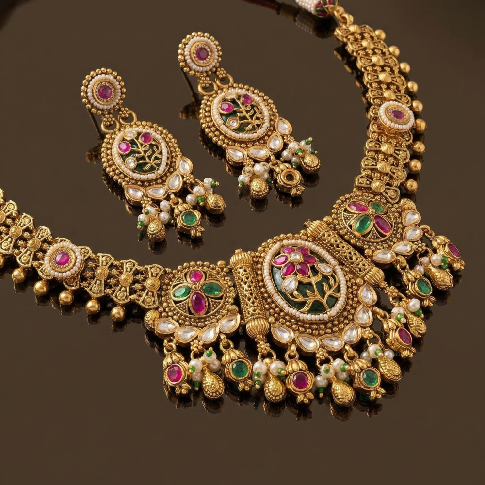 Kritika – heritage necklace set by Ozel