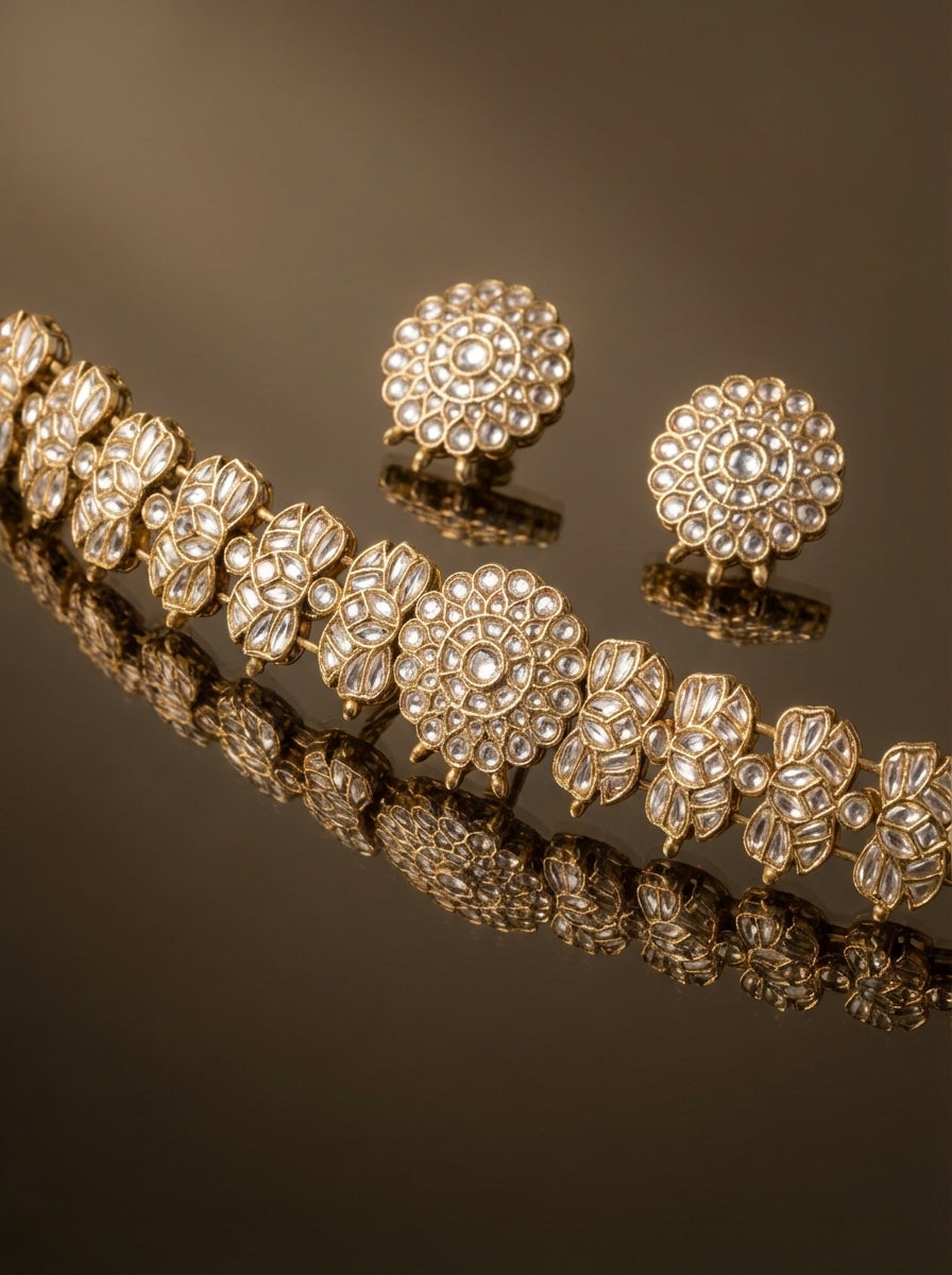 Suryara Polki Bloom Choker Set