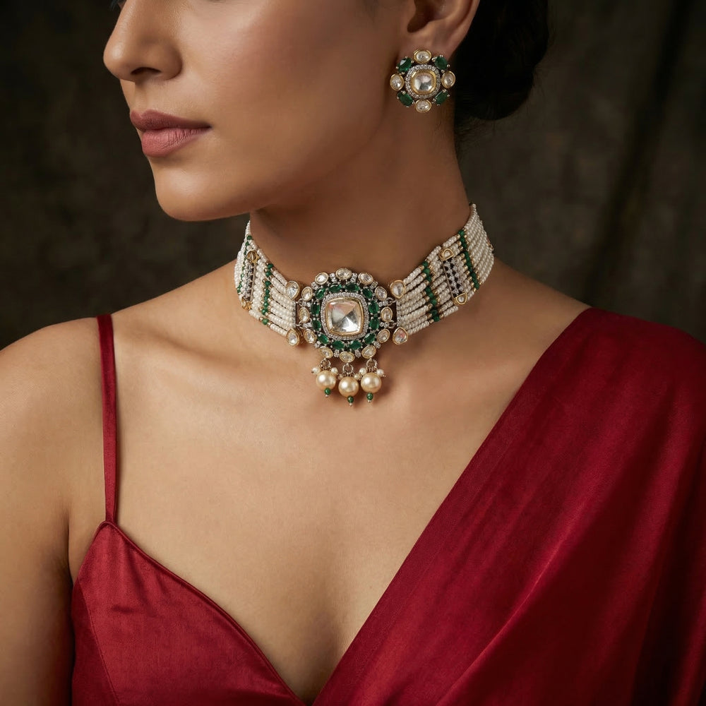 Reva – regalia choker set by Ozel