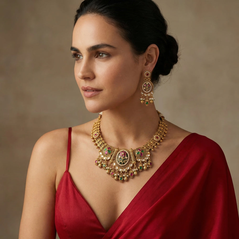 Kritika – heritage necklace set by Ozel