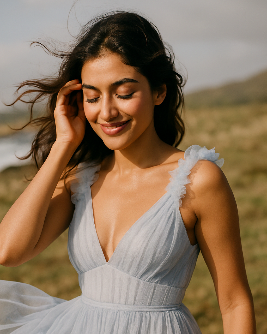 Seraphina tulle maternity dress gown – ethereal silhouette by Ozel