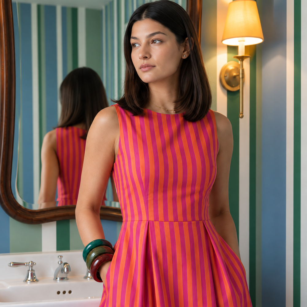 Sunset Stripe Dress